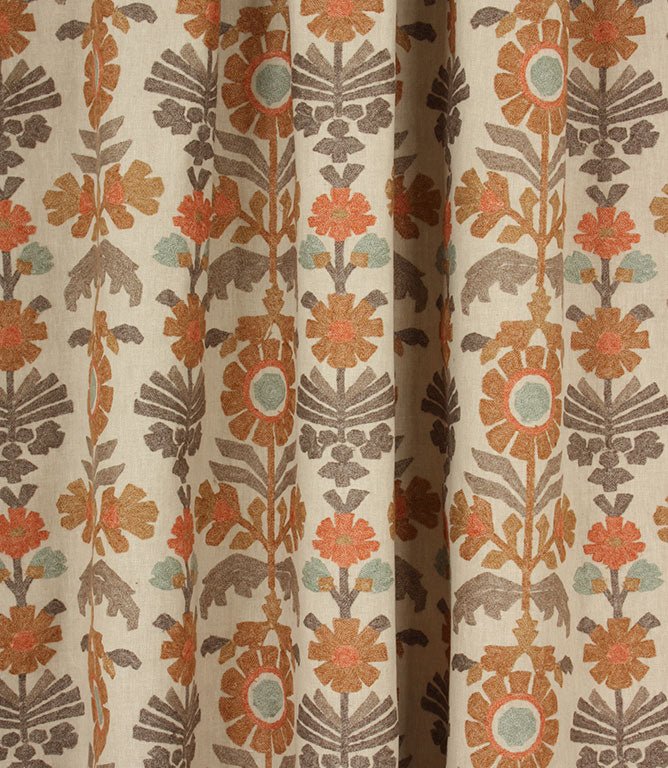 Meadow Blooms Fabric / Zest - Just Fabrics