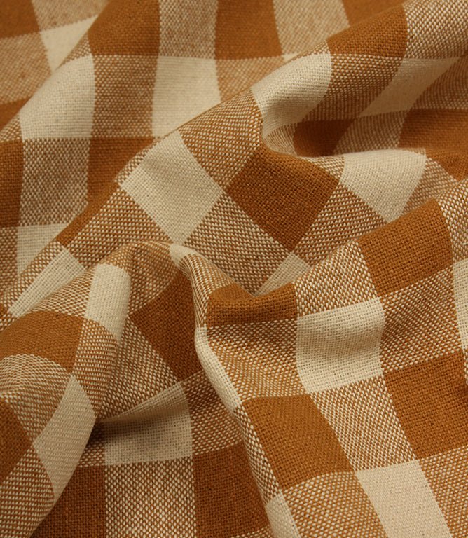 Aldsworth Check Fabric / Peanut - Just Fabrics