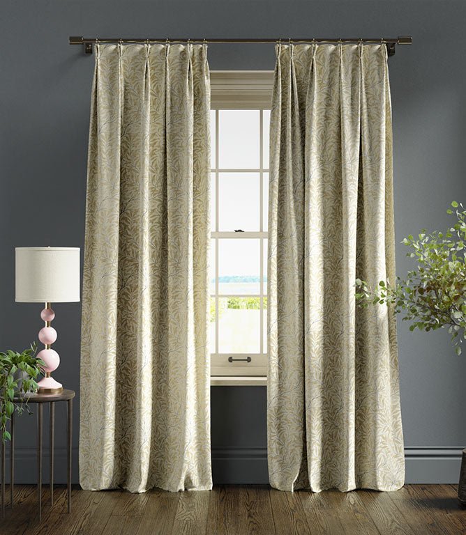 Willow Boughs Fabric Remnant / Linen - Just Fabrics