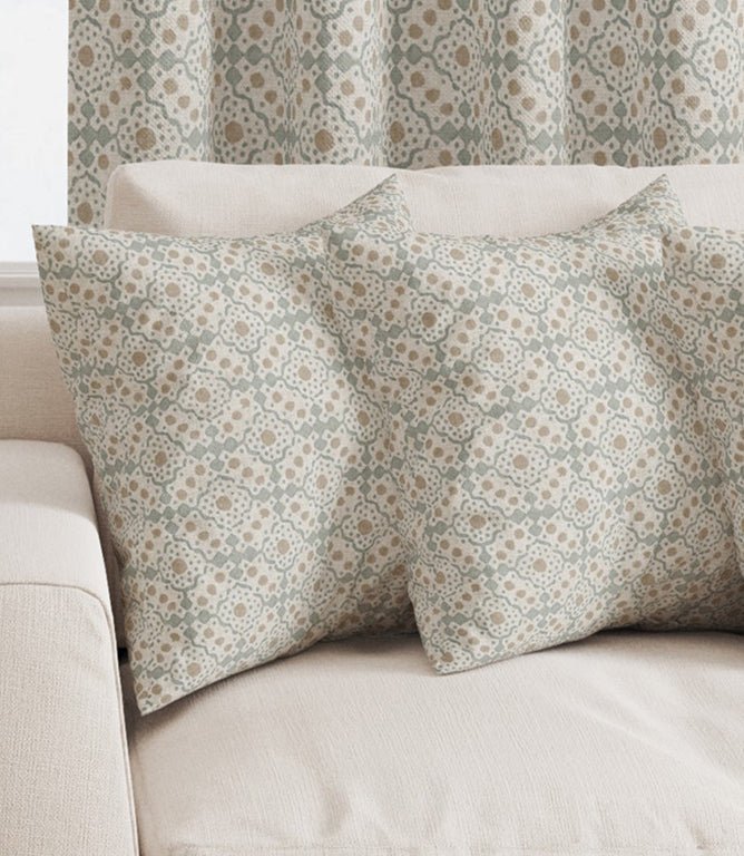 Bramble Croft Fabric / Duck Egg - Just Fabrics