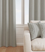 Cheltenham Stripe Fabric / Silver - Just Fabrics