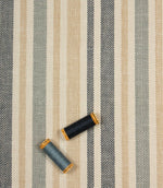 Bourton Stripe Fabric / Indigo - Just Fabrics