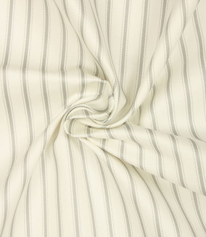 JF Ticking Deluxe Lining Fabric / Grey - Just Fabrics