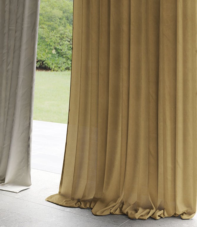 Laundered Linen Fabric / Saffron - Just Fabrics