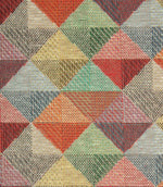 JF Geo Acrylic Tablecloth Fabric / Multi - Just Fabrics