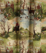 Horse and Hound Tapestry Fabric / Multi - Just Fabrics