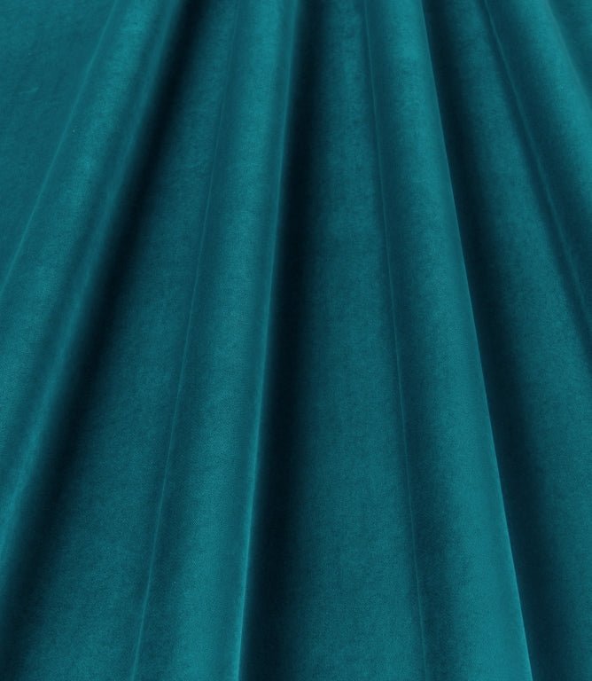 Adley FR Velvet Fabric / Teal - Just Fabrics