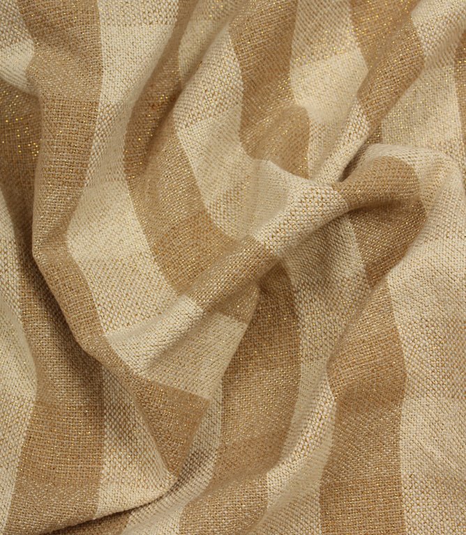 Aldsworth Check Glitz Fabric / Linen - Just Fabrics