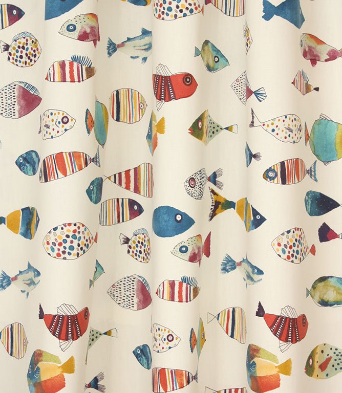 Gone Fishing Fabric / Vintage - Just Fabrics