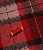 Lewis Wool Fabric / Red - Just Fabrics