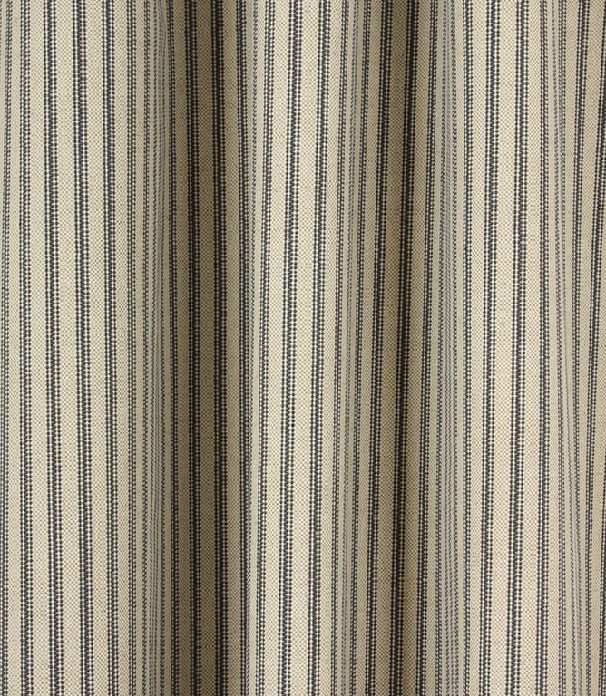 JF Linen Ticking Fabric / Blue - Just Fabrics