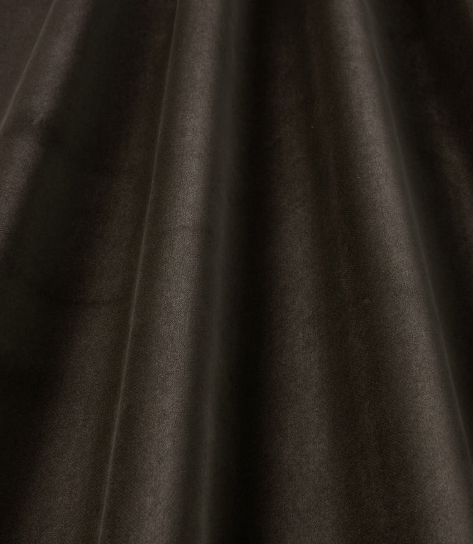 Adley FR Velvet Fabric / Charcoal - Just Fabrics