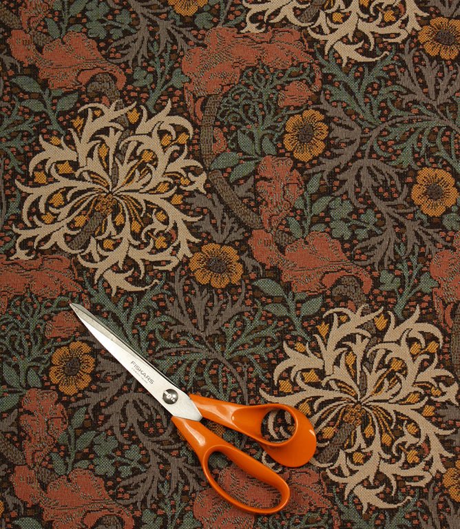 Seaweed Tapestry Fabric / Adriatic - Just Fabrics