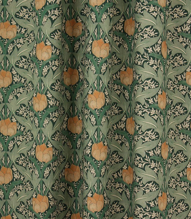 Tulip Deco Fabric / Green - Just Fabrics