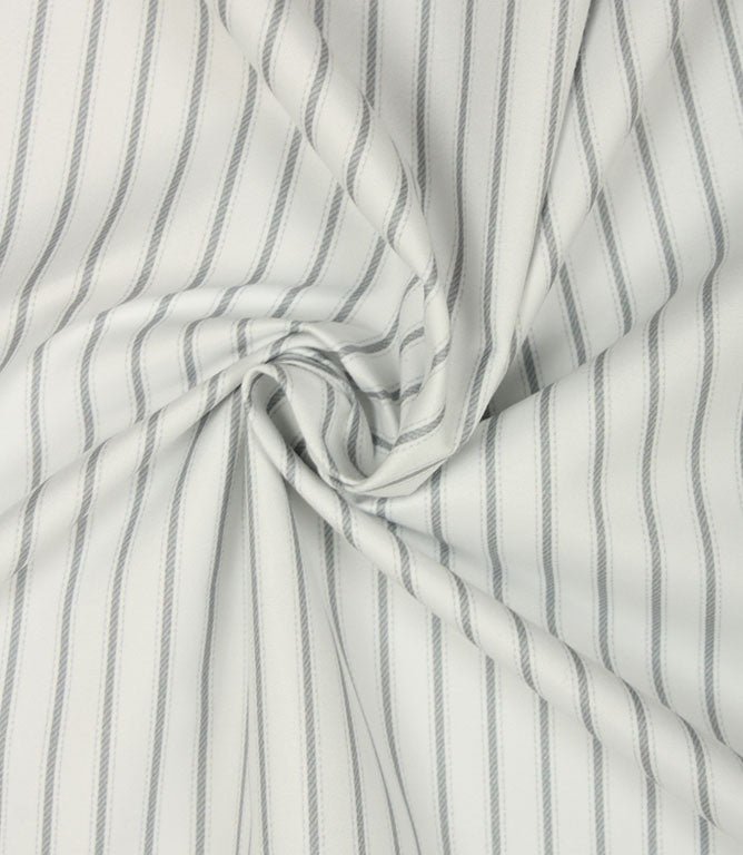 JF Ticking Blackout Lining Fabric / Grey - Just Fabrics