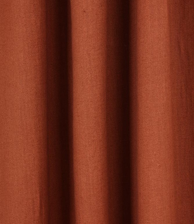 Cotswold Heavyweight Linen Fabric / Terracotta - Just Fabrics