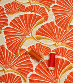 Hosta Outdoor Fabric / Terracotta - Just Fabrics