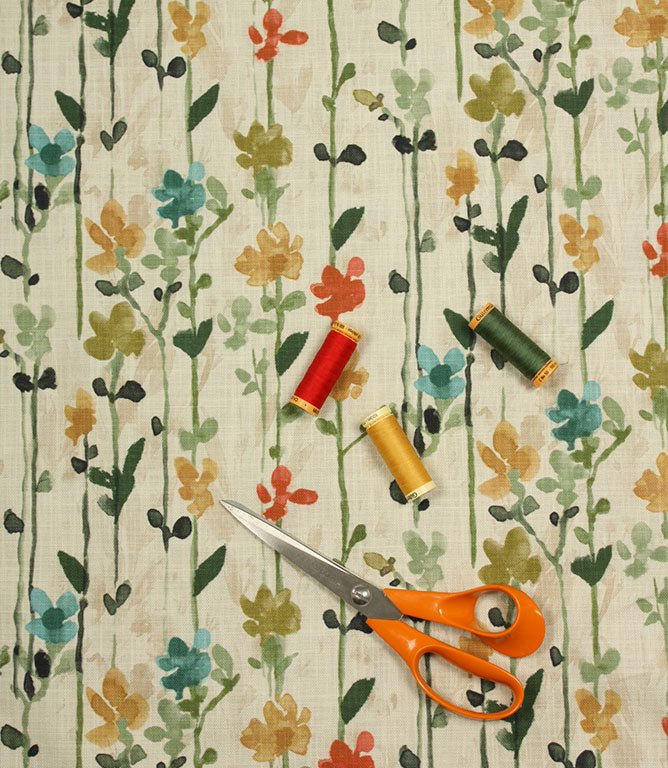 Elizabeth Fabric / Green - Just Fabrics