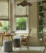 Bower Fabric / Barbed Berry / Indigo - Just Fabrics