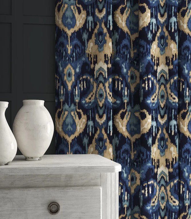 Bukhara Fabric / Indigo - Just Fabrics