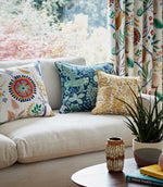 Rumble In The Jungle Fabric / Midnight / Mint Leaf - Just Fabrics