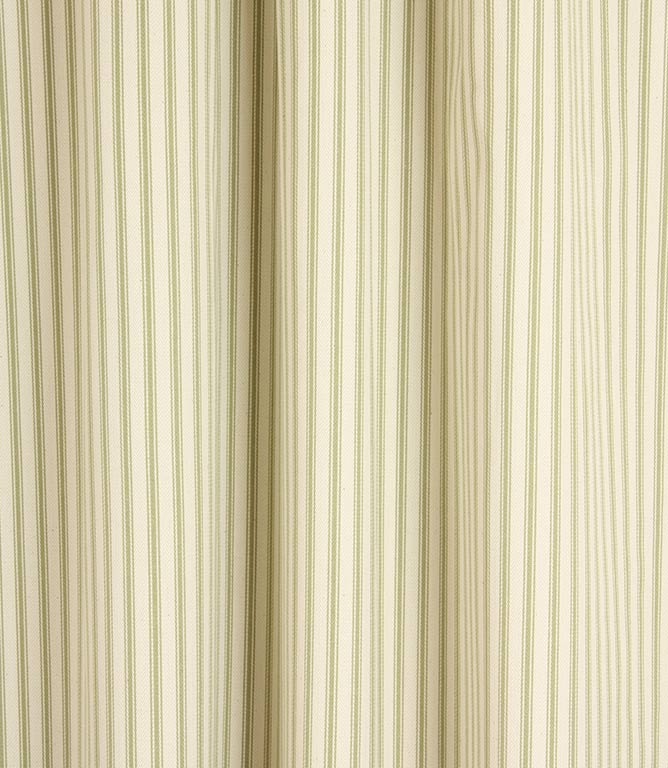 JF Ticking Fabric / Sage - Just Fabrics