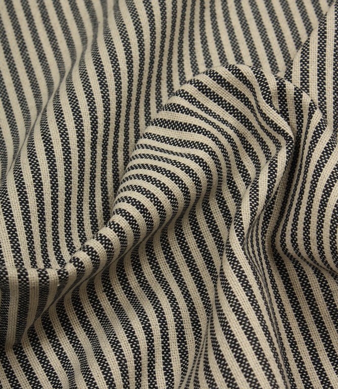 Aldsworth Ticking Fabric / Indigo - Just Fabrics