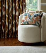 Artisan Leaf Fabric / Sea Holly - Just Fabrics