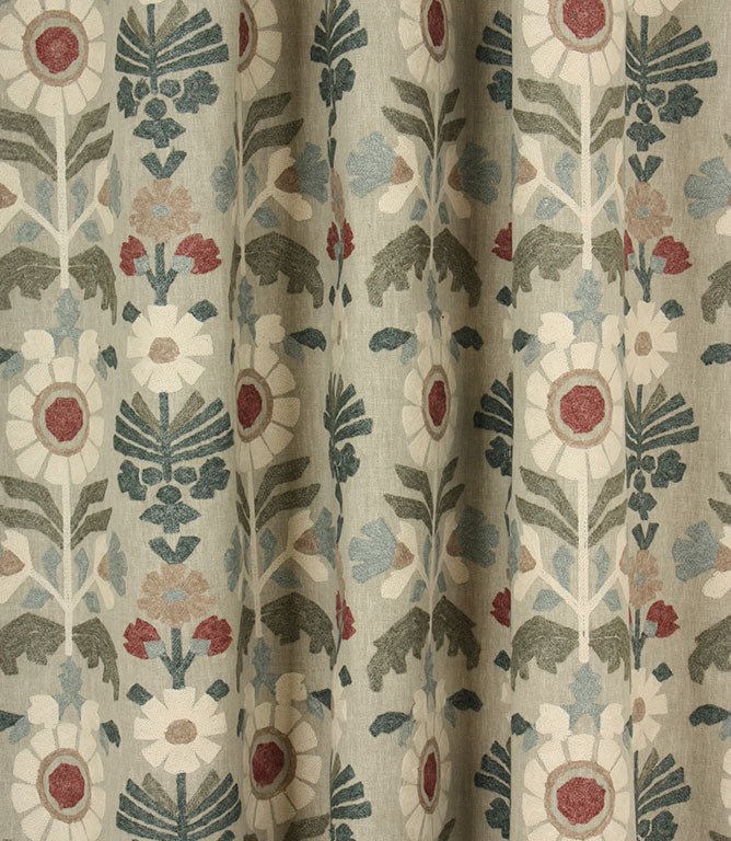 Meadow Blooms Fabric / Sage - Just Fabrics