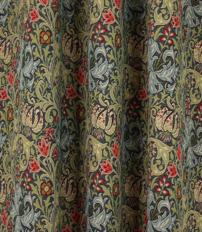Golden Lily Tapestry Fabric / Multi - Just Fabrics