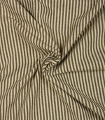 Aldsworth Ticking Fabric / Khaki - Just Fabrics