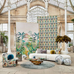 Melora Fabric / Positano / Succulent / Amber Light - Just Fabrics