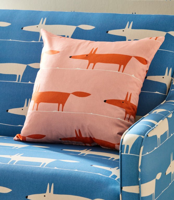 Midi Fox Fabric / Milkshake / Rose - Just Fabrics