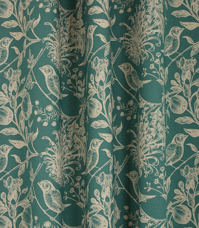 Olivia Fabric / Teal - Just Fabrics