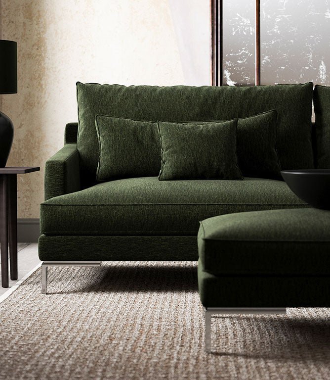 Ripley Chenille FR Fabric / Fern - Just Fabrics