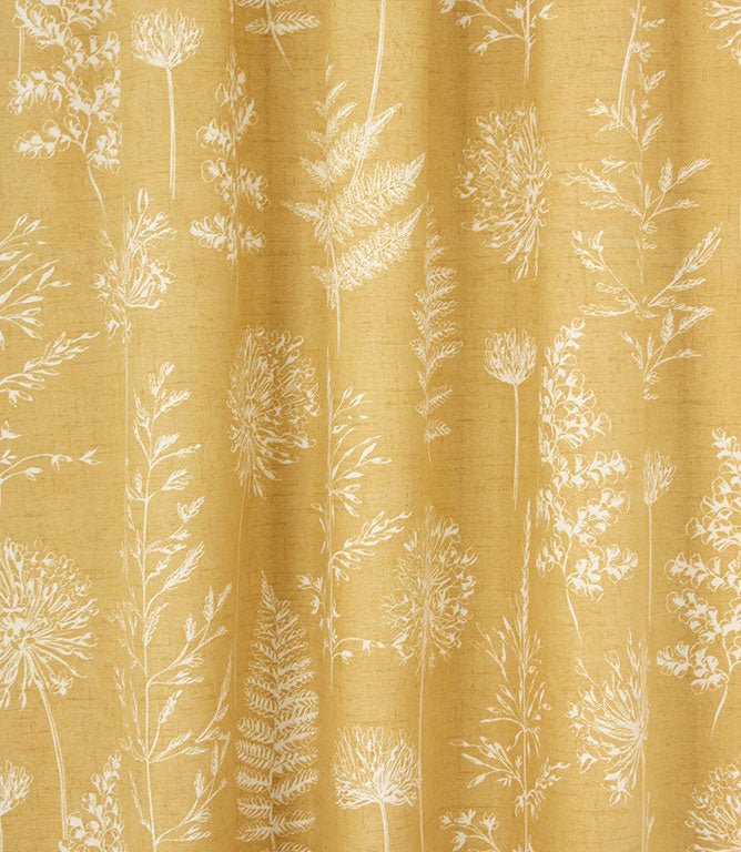 Chervil Fabric / Mustard - Just Fabrics