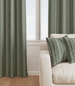 Cheltenham Stripe Fabric / Ivy - Just Fabrics