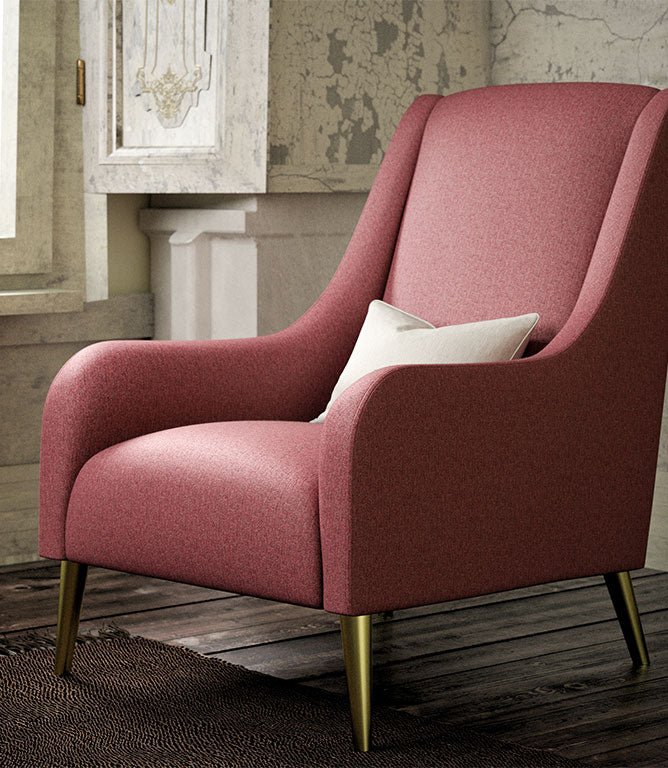 Leamington FR Fabric / Cherry - Just Fabrics