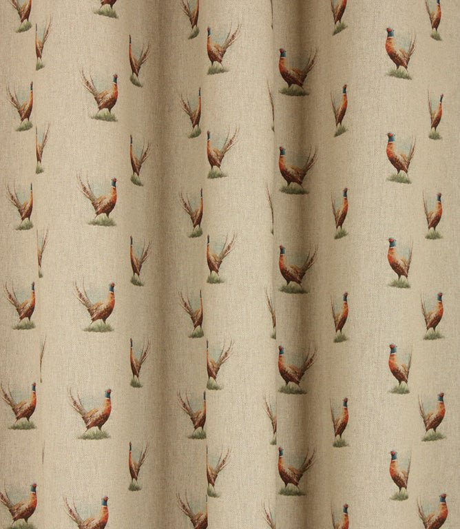 Pheasants Fabric / Linen - Just Fabrics