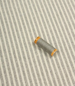 Sandbank Stripe Fabric / Anthracite - Just Fabrics