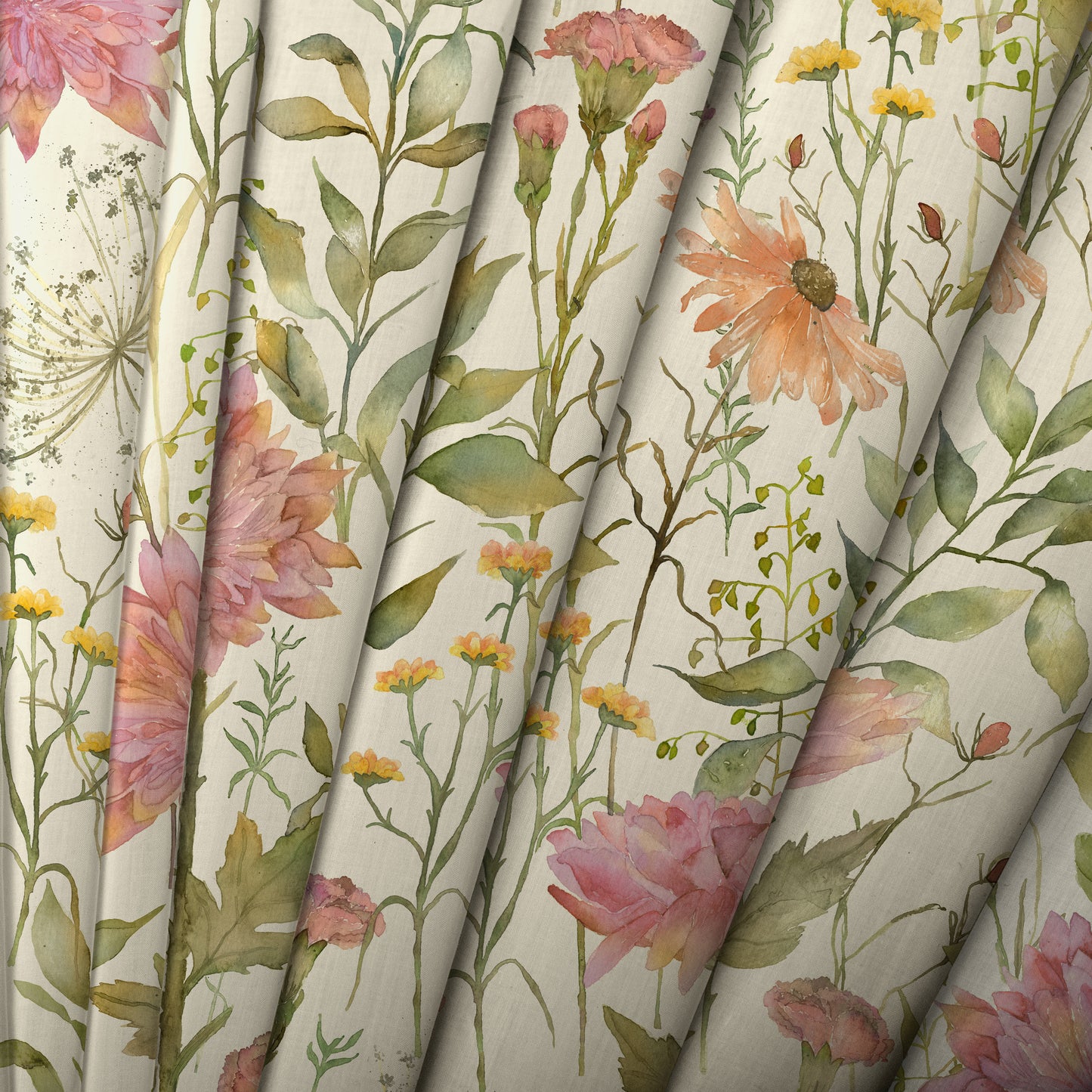 Delamere Fabric / Blossom - Just Fabrics