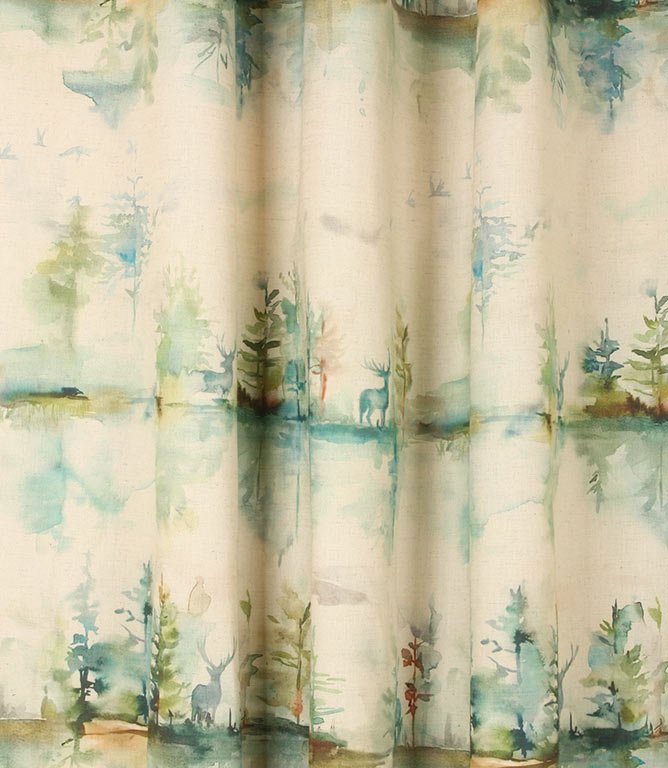 Wilderness Fabric / Topaz Linen - Just Fabrics