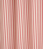 JF Ticking Fabric / Red - Just Fabrics