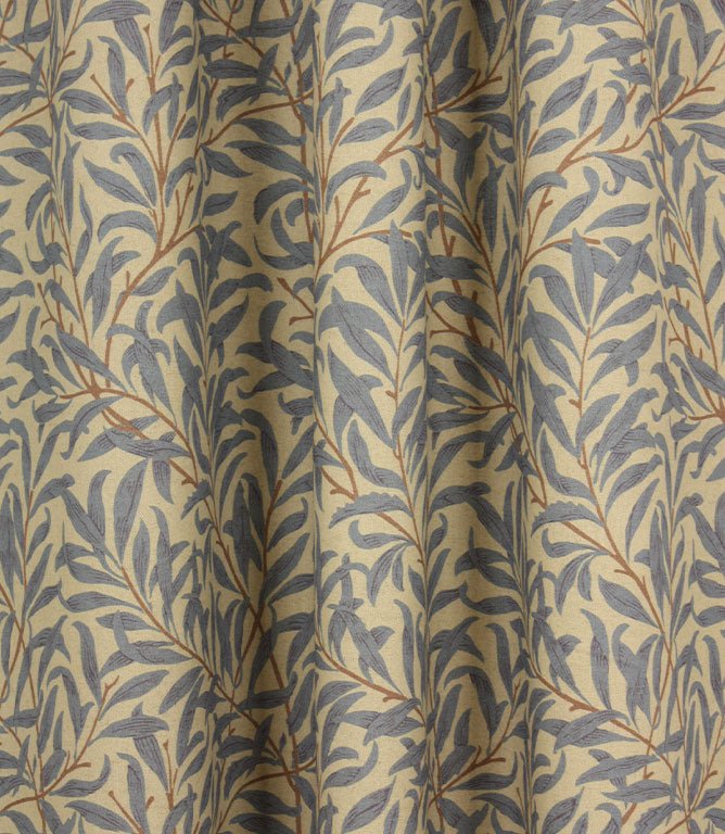 Boughs Wide Fabric / Blue - Just Fabrics