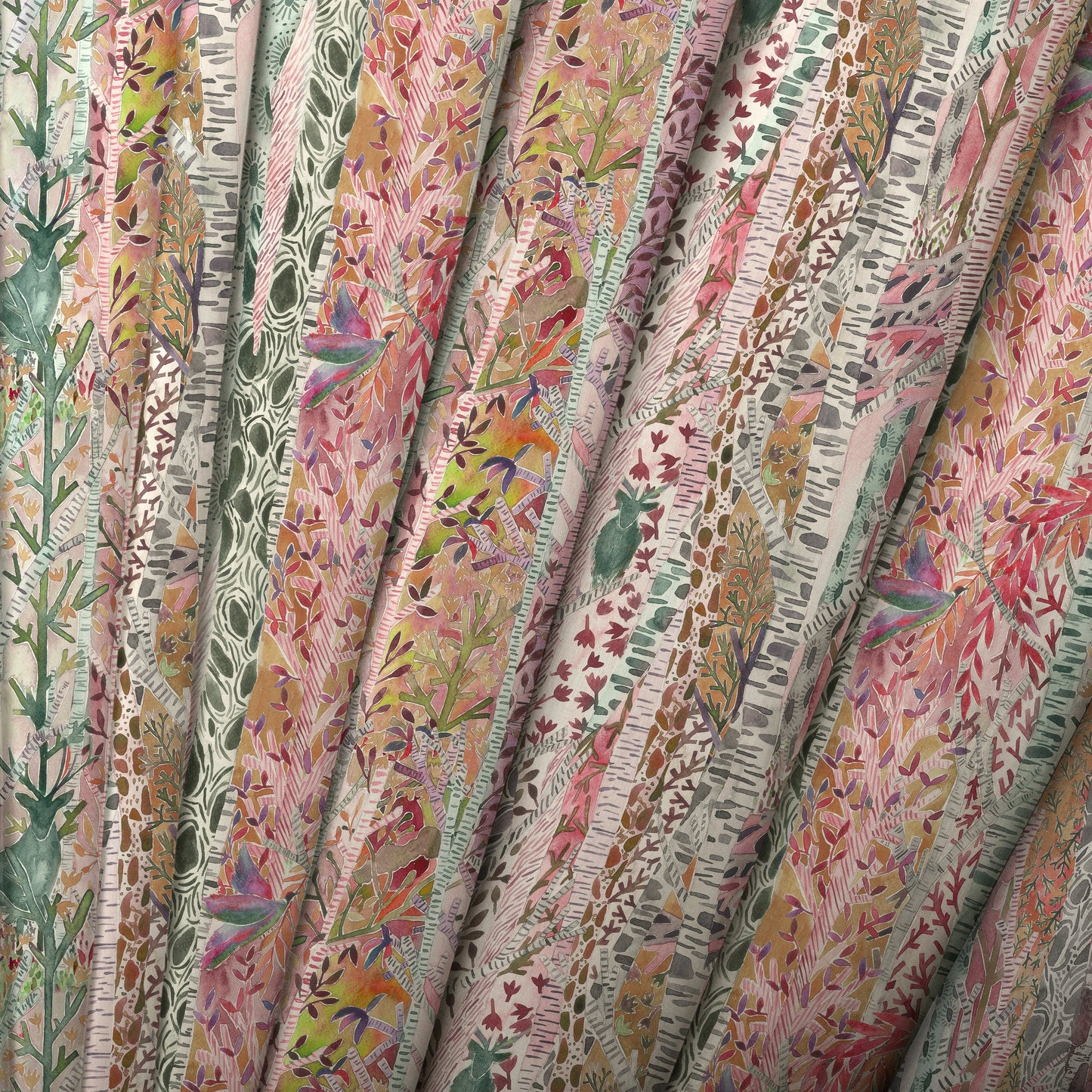 Whimsical Tale Fabric / Blush - Just Fabrics