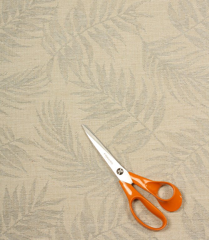 Sam Leaf Fabric / Grey - Just Fabrics