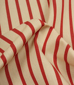 Riviera Stripe Outdoor Fabric / Red - Just Fabrics