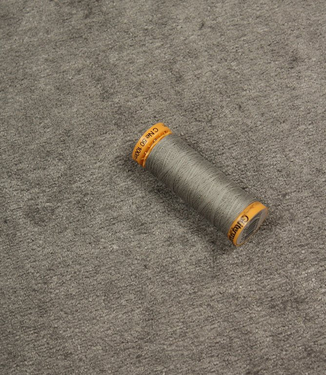 Whittington Velvet FR Fabric / Grey - Just Fabrics