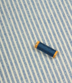 Sandbank Stripe Fabric / Royal - Just Fabrics