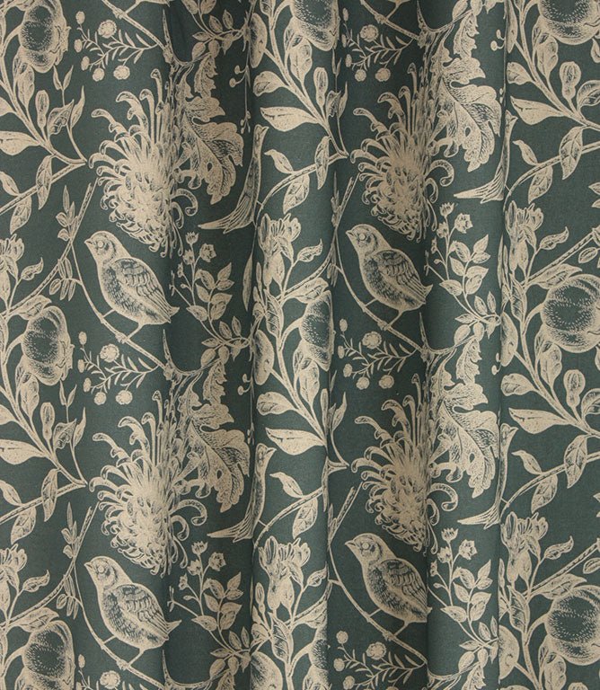 Olivia Fabric / Indigo - Just Fabrics